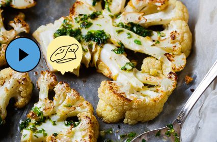 Roasted Cauliflower with French Butter