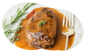 Beef Steak with Espagnole sauce